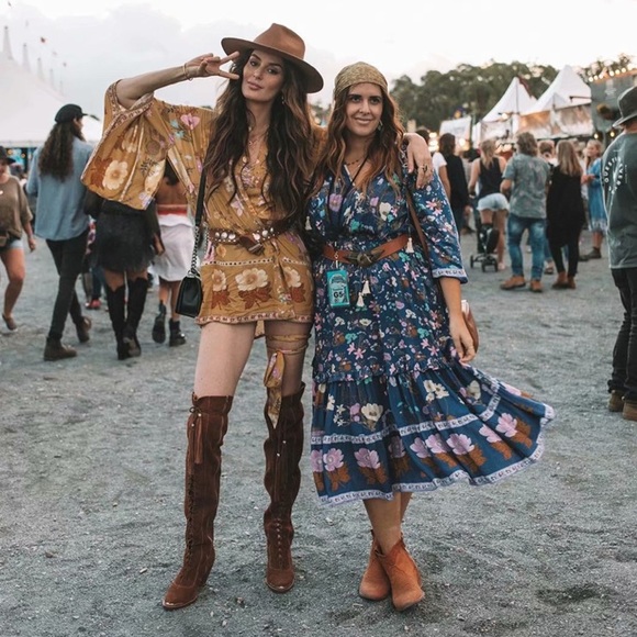 SOLD OUT Boho Gypsy Floral Short Kimono Robe Wrap Top - Picture 5 of 8